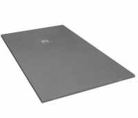Giorgio2 Cut-To-Size Grey Slate Effect Square Shower Tray - 900 x 900mm