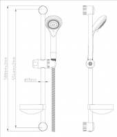 Slide Rail Kit with Adjustable Brackets & Multi-Function Handset A3040