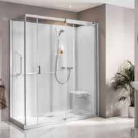 Kinedo Kinemagic Serenity + Glass Sliding Shower Pod - 1400 x 700mm