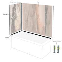 Multipanel Classic Over Bath Wall Panel Kit