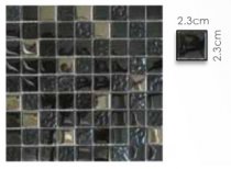 Abacus Direct Mixed Square Black Small Mosaic Tile - 300 x 300mm Box of 11 Sheets