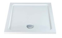 MX Elements 800 x 800 Square Stone Resin Low Profile Shower Tray
