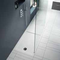 MX Elements 1700 x 800 Anti Slip Walk In Shower Tray with Drying Area