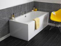 Beaufort Biscay 1700 x 800 Double Ended J Shaped Bath - Left Hand