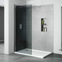 Prestige2 1100mm Smoked Wetroom Shower Screen 10mm Glass, Frontline Bathrooms