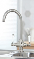 Wycombe Brushed Nickel Kitchen Mixer Tap - Scudo