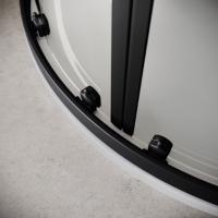Scudo S6 900mm Matt Black Double Door Quadrant Shower Enclosure