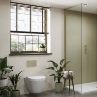 Multipanel Sage Green Large Tile Effect Shower Board