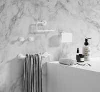 Tecno Project White Fixed Towel Bar - Origins Living