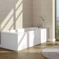 Mantaleda Affinity (1050 x 665mm) Walk In Deep Soaker Bath With Front Panel