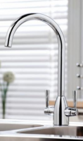 Scudo Harrogate Traditional Kitchen Mixer Tap - Brushed Nickel