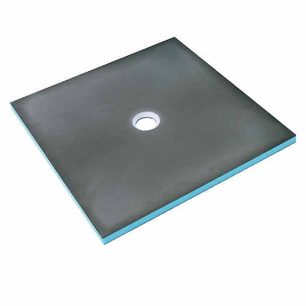 wedi Fundo Ligno Floor Level Shower Tray Central Drain - 1200 x 1200mm