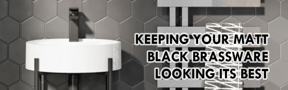 Limescale and black bath taps