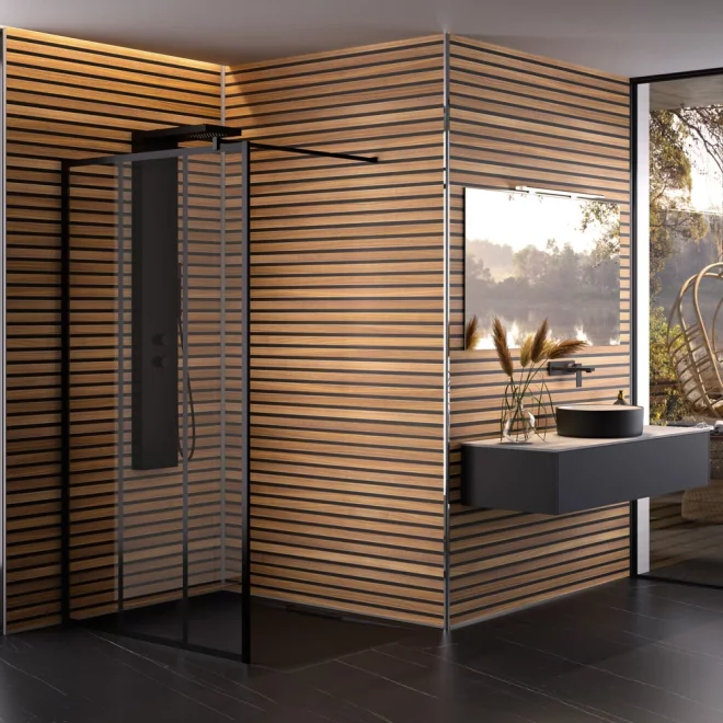 Natural Wood Finish Bathroom Finishes