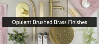 Opulent Brushed Brass Bathroom Finishes