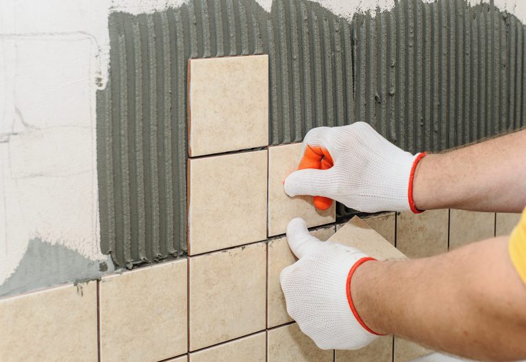 Bathroom tiling