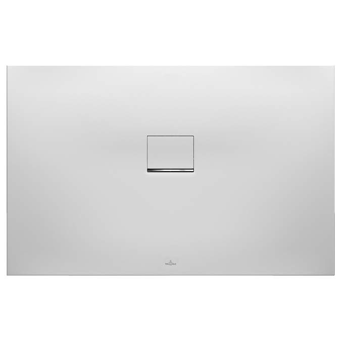 Villeroy & Boch Squaro Infinity Quaryl Shower Tray 1600 x 900 - Stone White