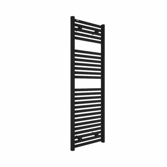 Tissino Hugo2 1212 x 400mm Matt Black Towel Radiator - High BTU Output