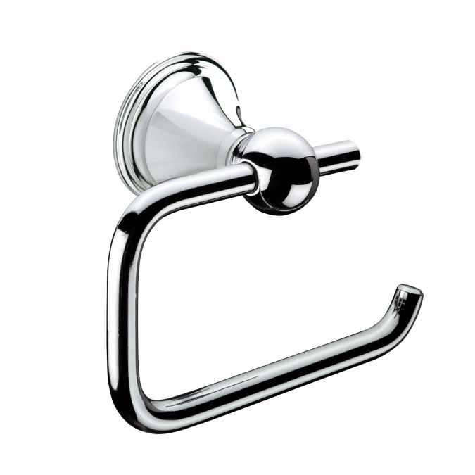 Genoa Open Toilet Roll Holder - Chrome - Origins Living