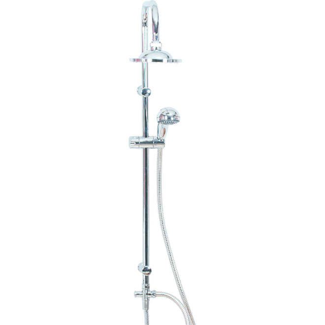 Leven Retro Fit Overhead Chrome Traditional  Shower Kit 13015