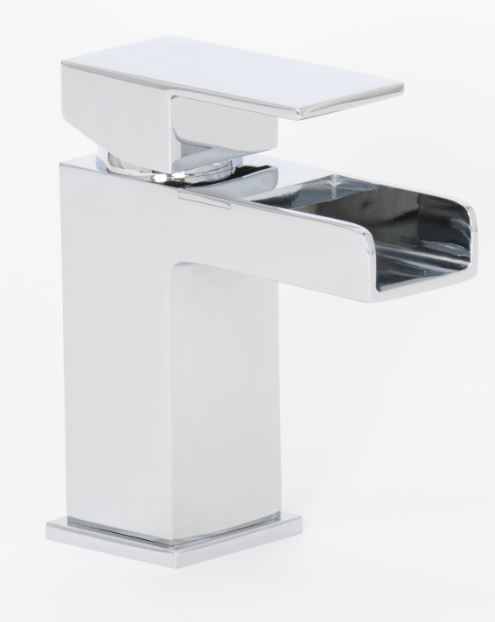 Balfron Waterfall Monobloc Basin Mixer Tap inc Wastes - HighLife Bathrooms