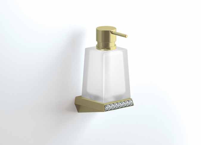 S8 Swarovski Bathroom Soap Dispenser In Gold By Bathroom Origins