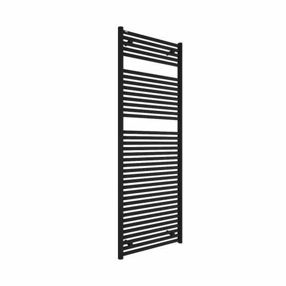 Tissino Hugo2 1652 x 600mm Matt Black Towel Radiator - High BTU Output