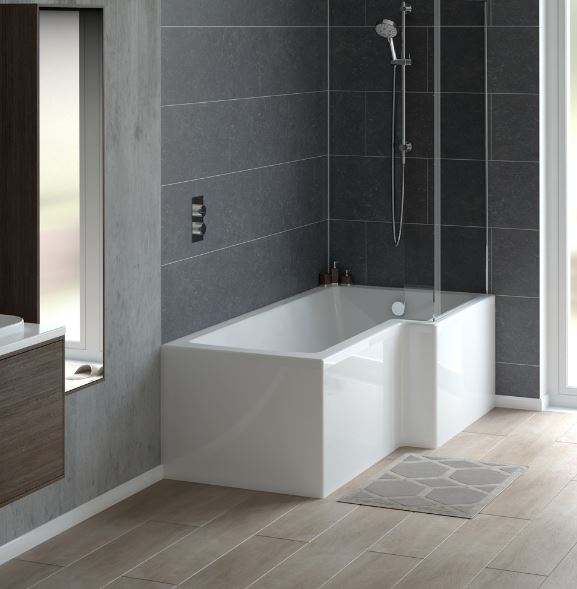 Tissino Lorenzo Reinforced Shower Bath RH - 1700 x 700mm