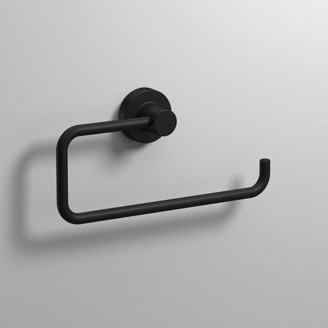 Tecno Project Black Open Towel Ring - Origins Living