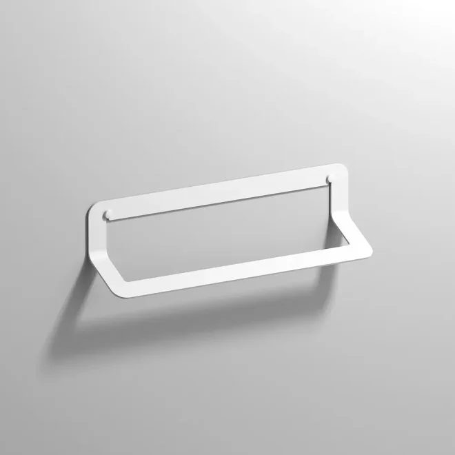 Origins Living Quick Matt White 450mm Towel Rail