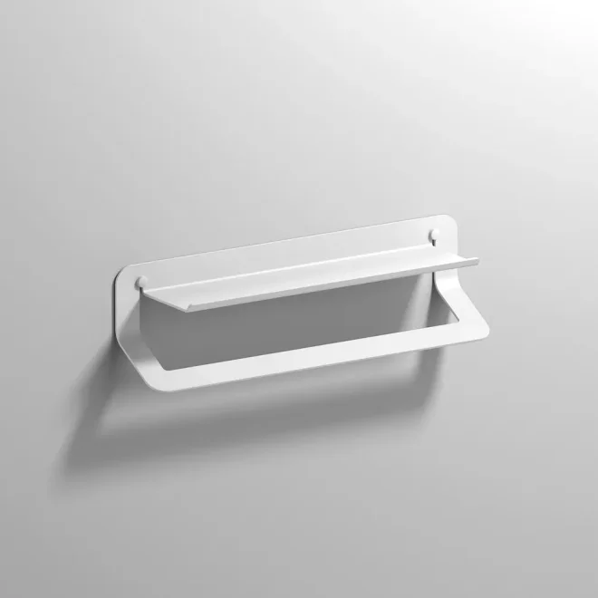 Origins Living Quick Matt White Shelf with Towel Rail