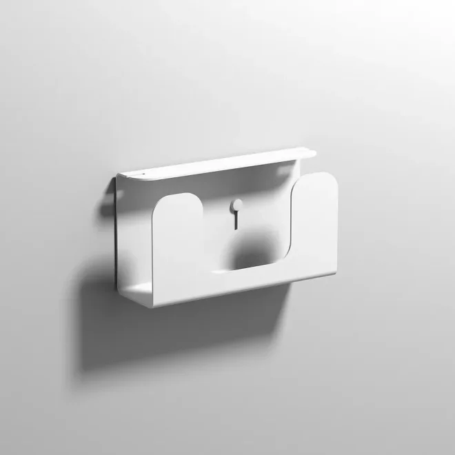 Origins Living Quick Matt White Tissue Box Holder