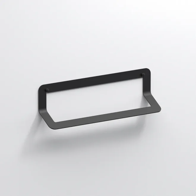 Origins Living Quick Matt Black 450mm Towel Rail