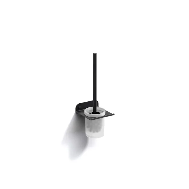 Origins Living Quick Matt Black Toilet Brush Set