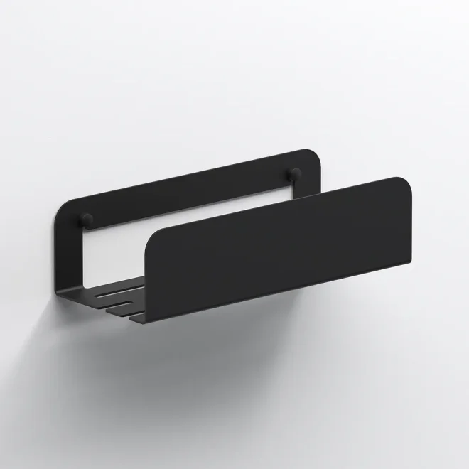Origins Living Quick Matt Black Deep Shower Shelf