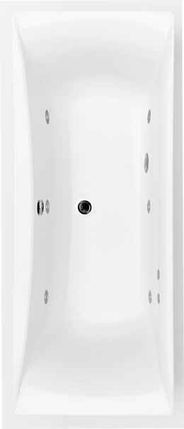 Carron Alpha - Carronite - Double Ended Whirlpool Bath - 1800 x 800mm