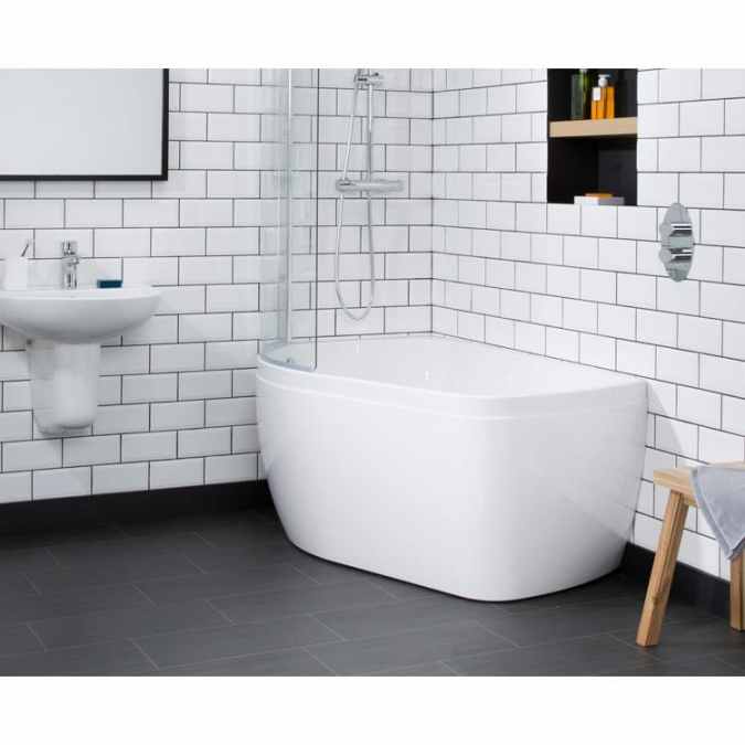 Carron Profile Shower Bath - 5mm - 1500 x 900mm