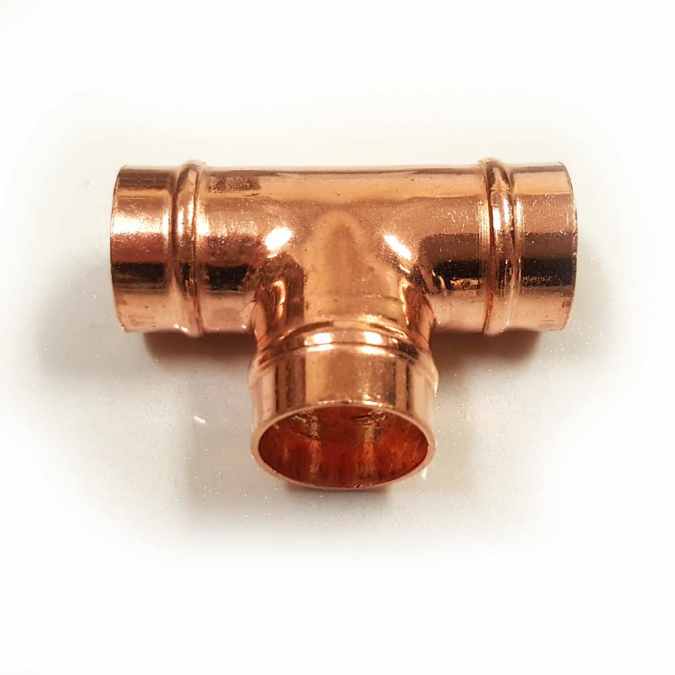 Copper Solder Ring 10mm Equal Tees