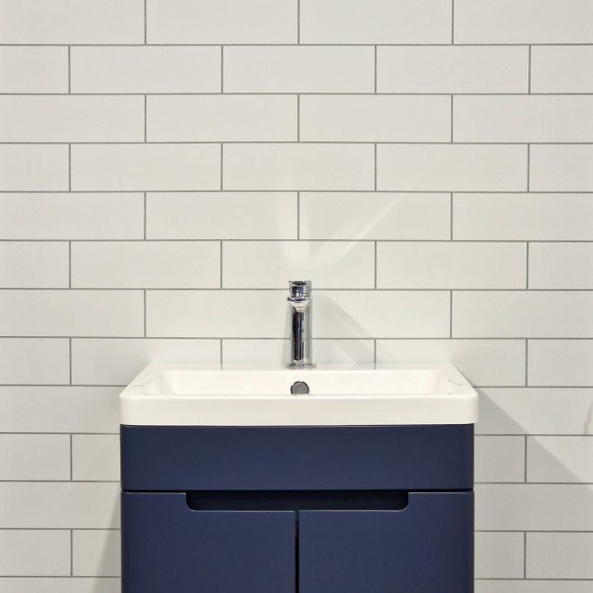 White London Tile MEGAboard Grout Line 1m Wide PVC Wall Panels