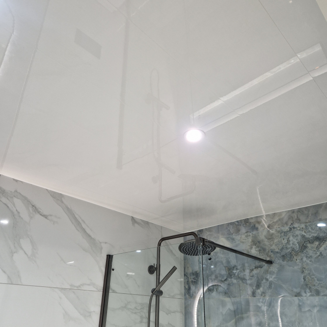 Neptune 250 White Gloss - PVC Plastic Wall & Ceiling Cladding - 4m - 4 Pack