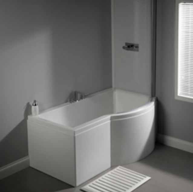 Carron Urban Compact Shower Bath - 5mm - 1500 x 750 - 900mm