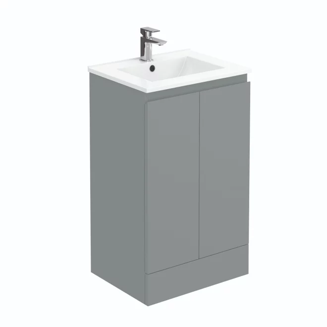 Halite 500mm Matt Grey Waterproof Vanity Unit with Basin