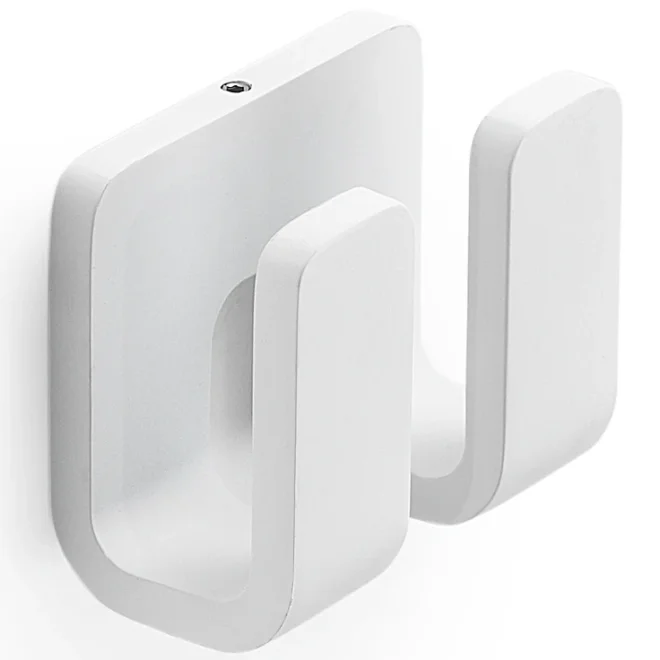 Origins Living Outline Matt White Double Robe Hook