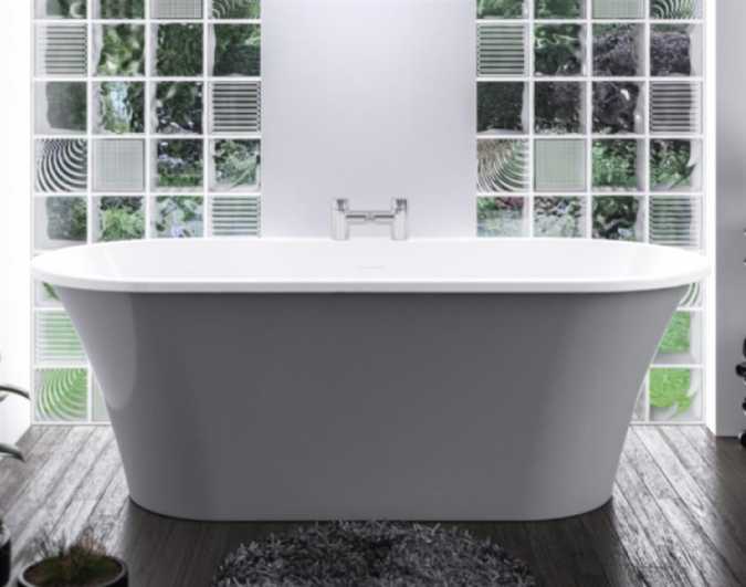 Beaufort Margravine 1660 x 730 Grey Freestanding Bath