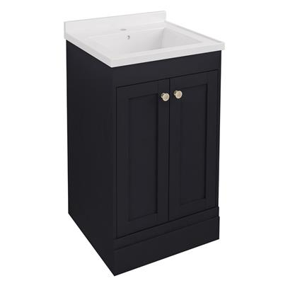 Hardwick 500mm 2 Door Square Basin Vanity Unit - Anthracite