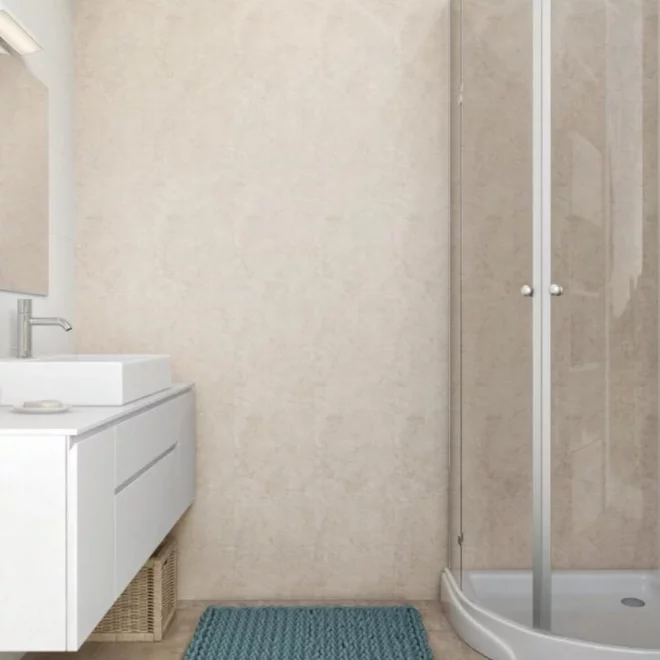 Travertine MATT MEGAboard 1m Wide PVC Wall Panels