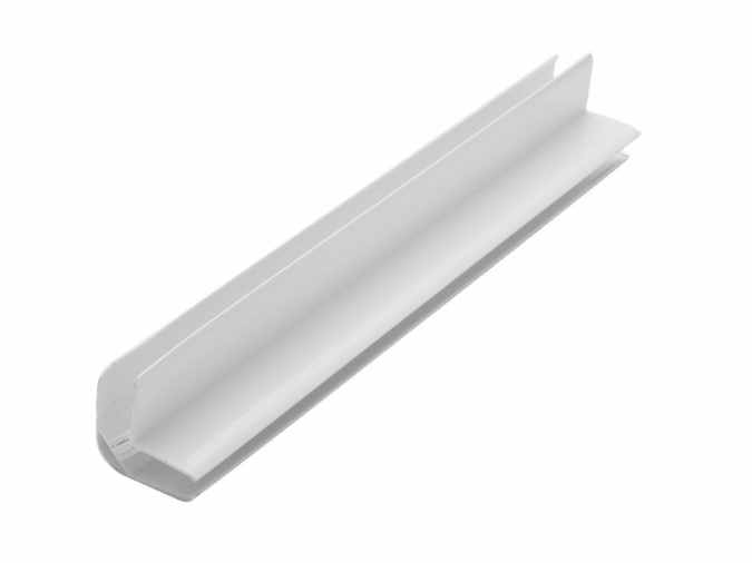 Universal Corner Two Part - 8-10mm Panels - White - 2.7m - Neptune