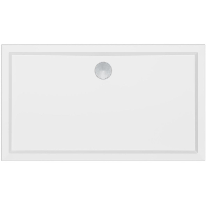 Deluxe 1400 x 800mm Rectangular Shower Tray and Free Chrome Waste