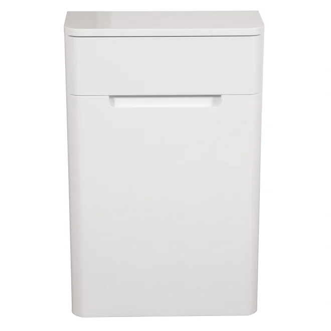 Monza 500mm White Gloss Toilet Unit from Tailored Bathrooms