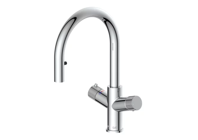 Scudo KoGE 4 in 1 Chrome Pull Out Boiling Water Kitchen Tap & Boiler